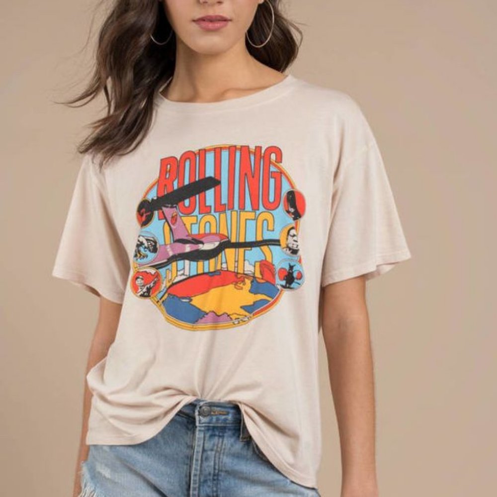 DAYDREAMER for Free People Rolling Stones Tshirt